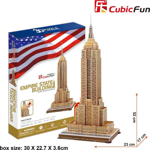 3 Boyutlu Yapboz Empire State Binası Cubic Fun 3D Puzzle