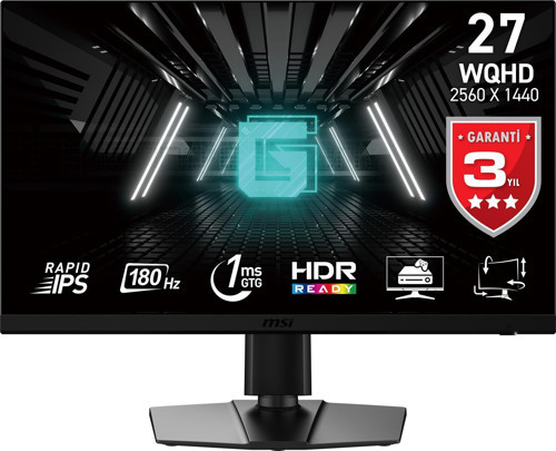 G272QPF E2 WQHD RAPID IPS 180HZ 1MS 27" FREESYNC PREMIUM FLAT PIVOT GAMING MONİTÖR