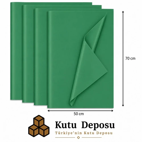 50x70 cm Yeşil Renk Pelur Kağıt (1KG)