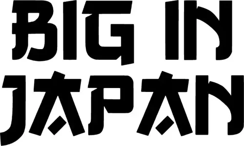 Big in Japan Sticker (Oto-Motor-Laptop-Duvar-Dekor) 20 x 12 cm