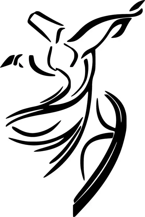 Mevlana Sticker (Oto-Motor-Laptop-Duvar-Dekor) 10 x 13 cm