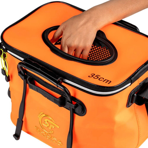 Katlanır Balıkçı Kovası Livar 35 Cm Turuncu