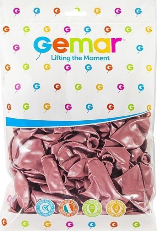 Erbay Gemar Gm110 Metalik Balon İthal 100 Lü_Rose Gold-71