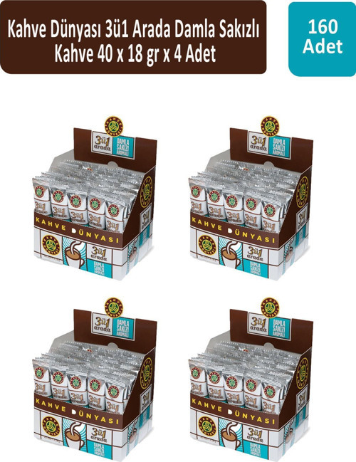 3ü1 Arada Damla Sakızlı 40 x 18 gr x 4 Adet