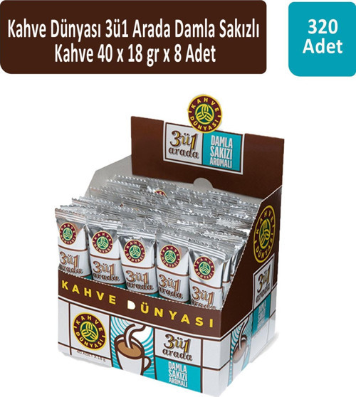 3ü1 Arada Damla Sakızlı 40 x 18 gr x 8 Adet