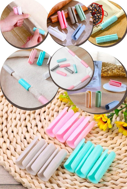 12 Adet Çok Amaçlı Poşet Tutucu Yorgan Kılıfı Sabitleyici Klips Düzenleyici Organizer Set