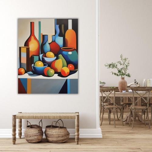 Sayılarla Boyama Renkli Baskılı Hobi Seti (Çerçeveli) 40x50 cm: Soyut Resim 24