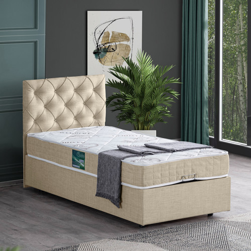 Eylül Tek Kişilik Baza Başlık Comfort Yatak Seti