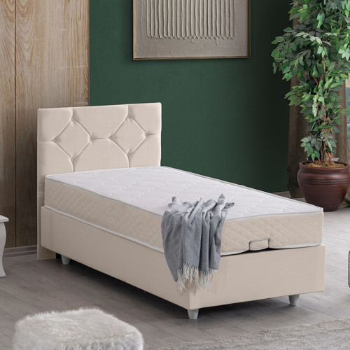 Glamis Tek Kişilik Baza Başlık Letto Yatak Seti