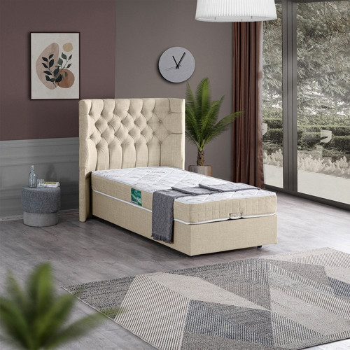 Matilda Tek Kişilik Baza Başlık Comfort Yatak Seti