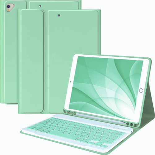 Qpen iPad 10.2 inç (7.nesil) Uyumlu Klavyeli Tablet Kılıfı
