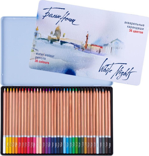 Whıte Nıghts Aquarell Kalem 36lı Set Metal Kutu
