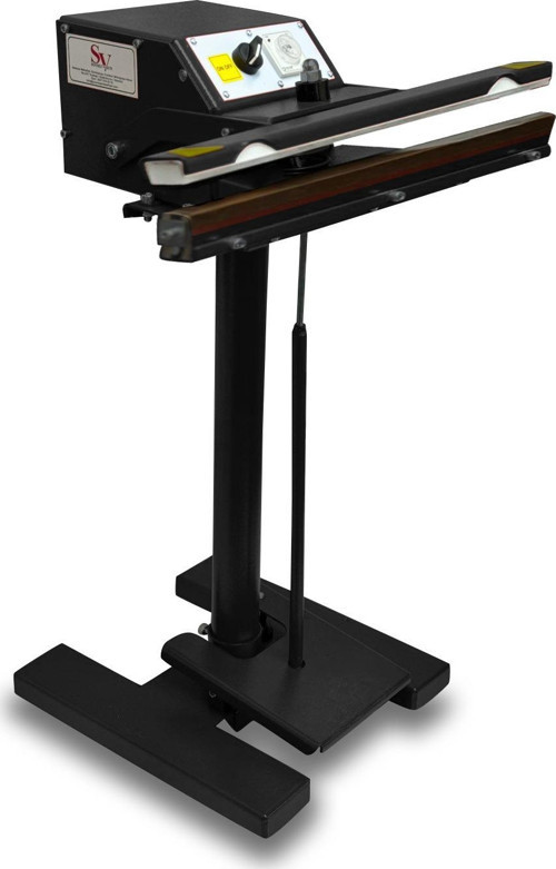 Pedallı 65 Cm Pro Naylon Poşet Yapıştırma Makinesi Yerli Üretim Black