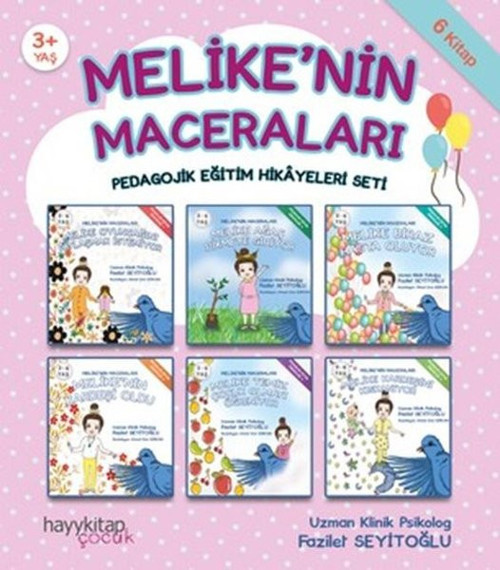 Melikenin Maceraları 6lı Pedagojik Eğitim Hikyeleri Seti-6 Kitap Takım