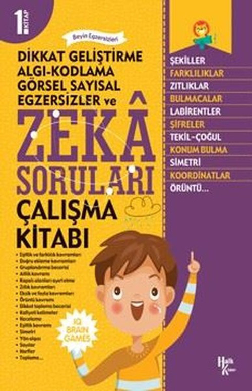 Zeka Soruları 1.Kitap-Çalışma Kitabı