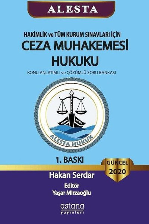 Alesta Ceza Muhakemesi Hukuku-Güncel 2020-Hakimlik ve Tüm Kurum Sınavları için