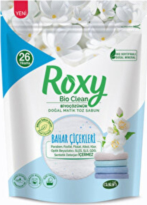 5 adet Dalan Roxy Bahar Çiçekleri Bio Clean Doğal Matik Toz Sabun 800 gr