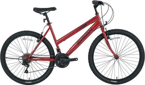 SENTIERO KADIN DAĞ BİSİKLETİ 42CM V 24 JANT 21 VİTES METALİK KIRMIZI SİYAH