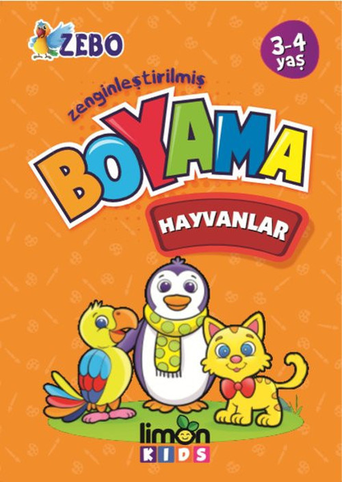 Zenginleştirilmiş İnce Boyama Hayvanlar 3-4 Yaş