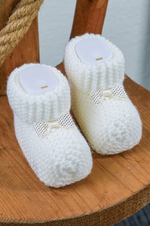 Örme Yenidoğan Bebek Patiği Unisex - Yenidoğan Patik
