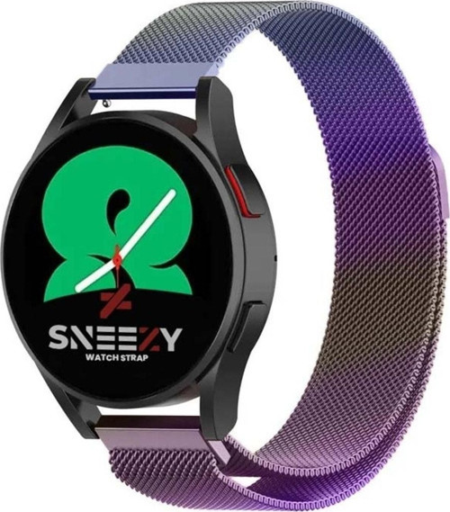 Samsung Galaxy Watch 4 40-42-44-46Mm Uyumlu 20Mm Woven Wire Metal Hasır Kordon