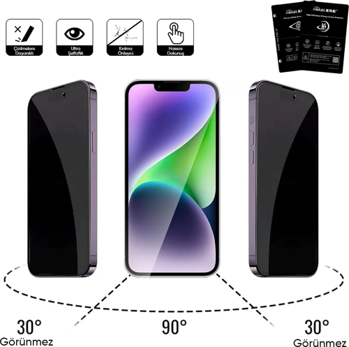 Meizu 15 Plus Hayalet Ekran Kırılmaz Cam Ekran Koruyucu Film