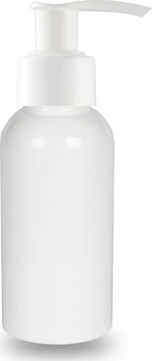 100 Adet - 150Ml Plastik Beyaz Oval Boyunlu Şişe, Boş Beyaz Sıvı Sabun Pompalı Pet Şişe