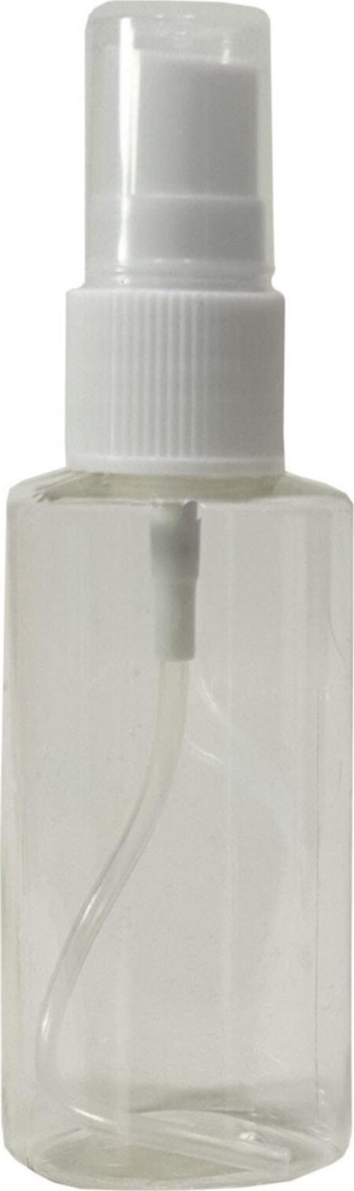 Sert Plastik 50 Ml Boş Sprey Kolonya Dezenfektan Şişesi + Valf 5 Adet