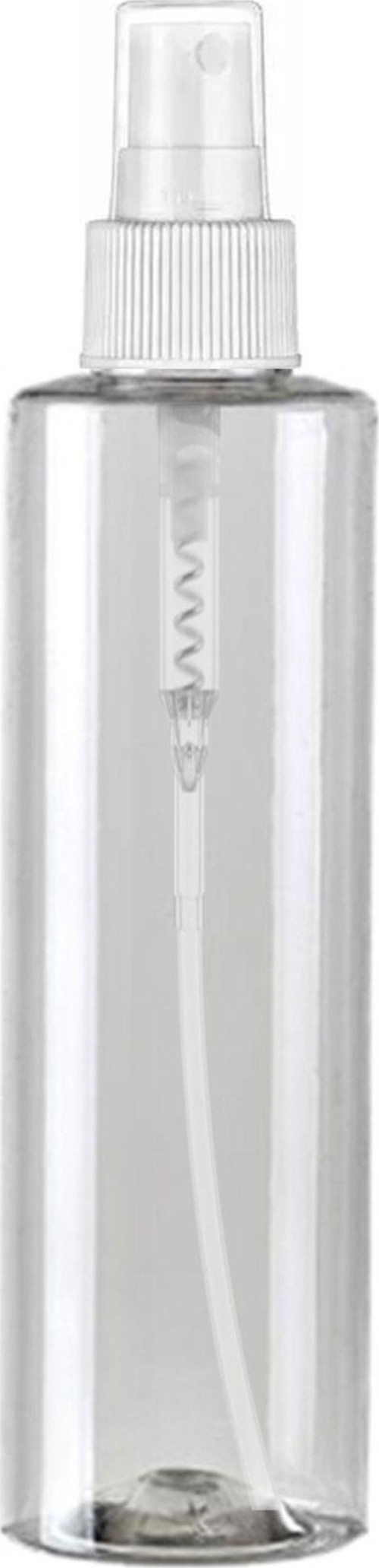 - 150Ml - Boş Plastik Şişe - Beyaz Parmak Spreyli - 5 Adet