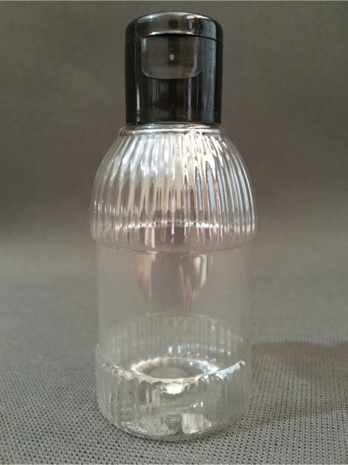 50 Adet 50 Ml Flip Top Siyah Kapaklı Est Likit Mürekkep Dezenfektan Kolonya Boş Plastik Şişesi - 50