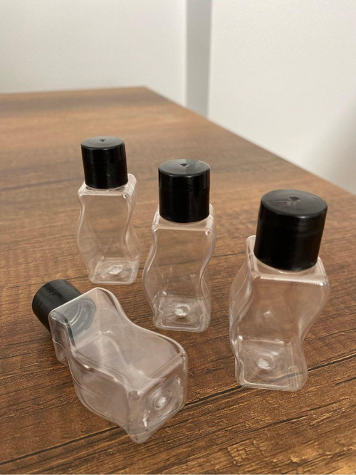 100 Adet Kapaklı Boş Şişe 30 Ml Dekoratif Şampuan Şişesi Us-06