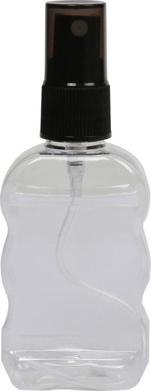 50Ml - Likit- Dezenfektan - Kolonya - Kelebek Sprey - Siyah - Kapaklı 10 -Adet