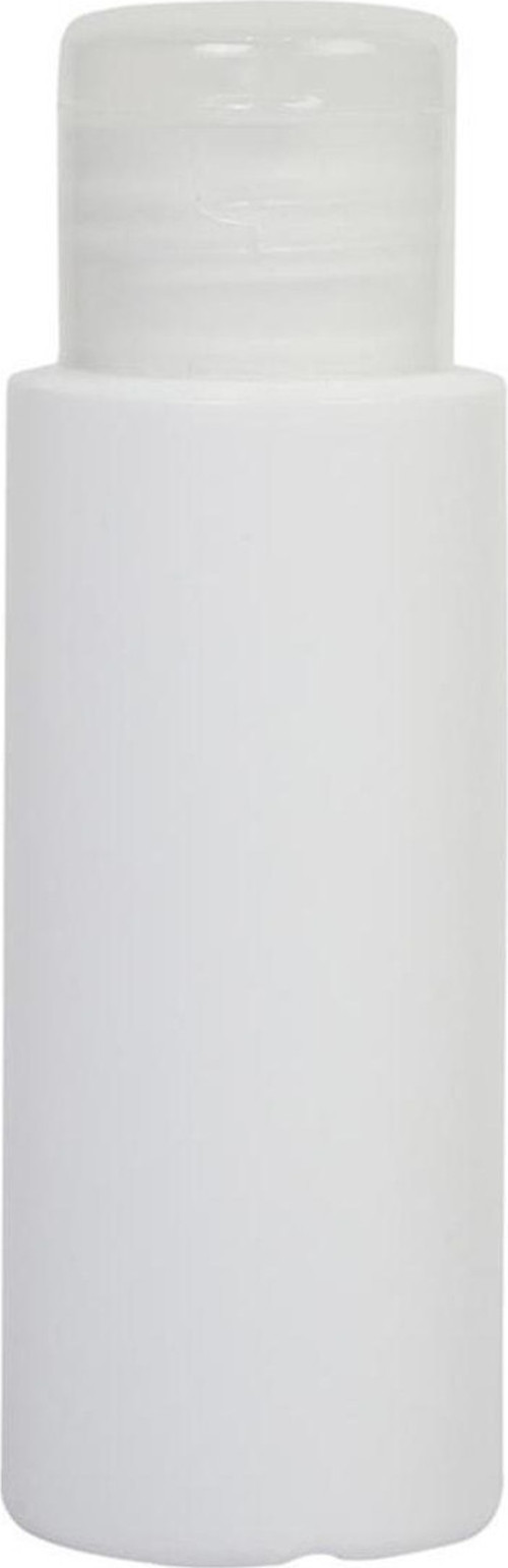 60Ml-Fliptop - Şeffaf Kapalı-Dezenfektan-Kolonya-Likit Şişe-10 Adet
