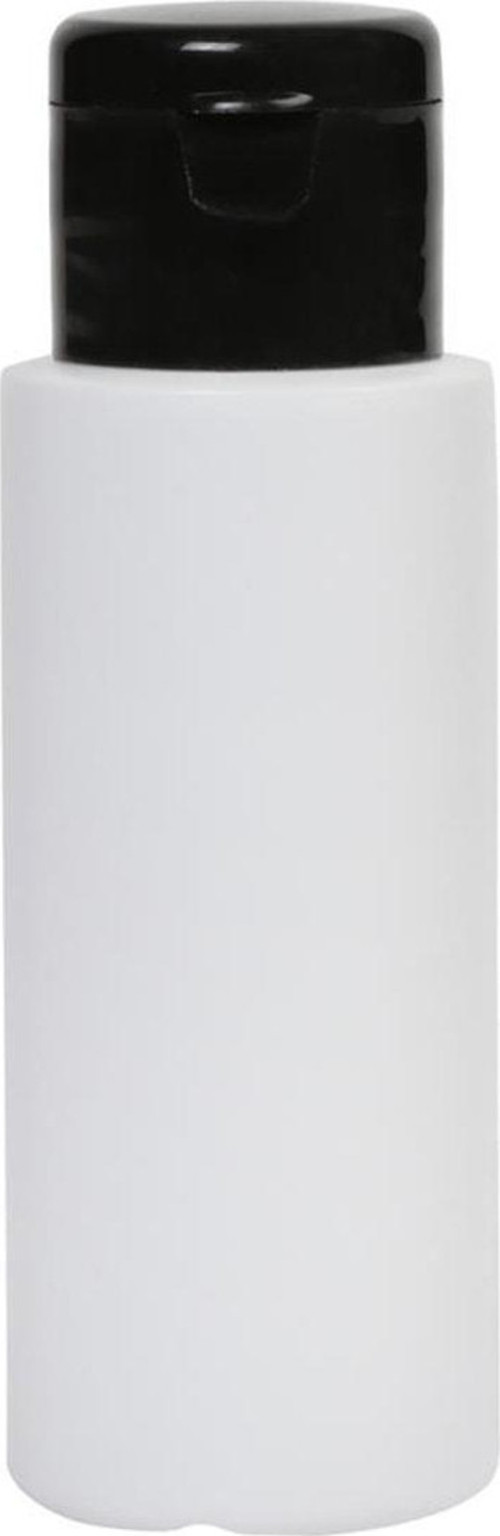 60Ml-Fliptop - Siyah Kapalı-Dezenfektan-Kolonya-Likit Şişe-10 Adet
