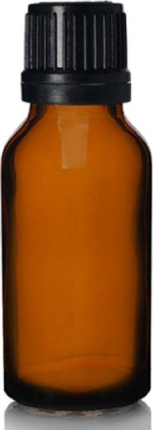 Amber Dropper Siyah İçten Damlalıklı Kapaklı Cam Şişe 20 Ml 5 Adet