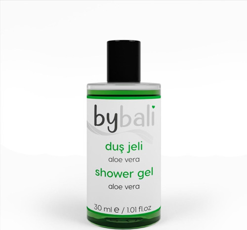 15 Adet Aloe Vera Duş Jeli Shower Gel Standart Otel Tipi Mini 30 Ml Şişe Tek Kullanımlık