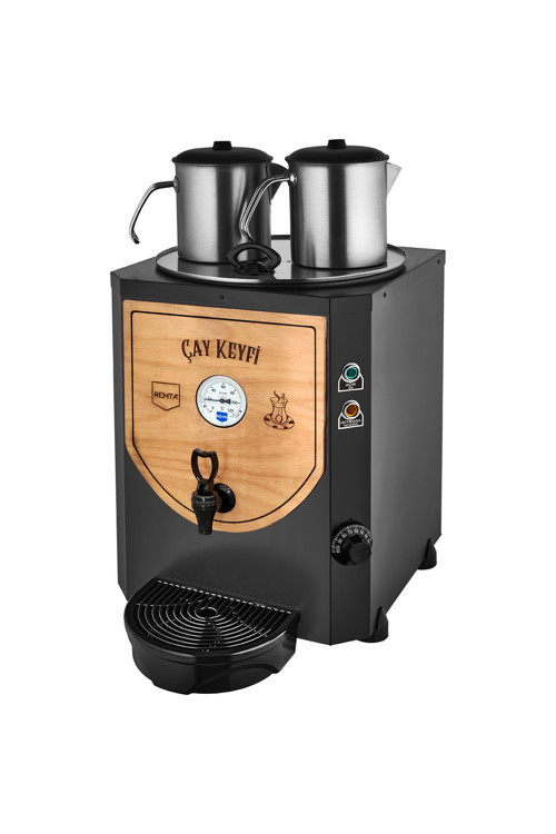 2 Demlikli 23 lt Jumbo Çay Makinesi Ahşap Panel - DE11(A)