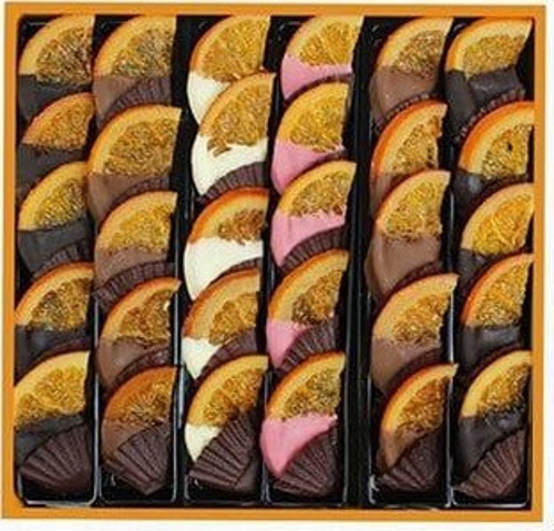Swiss Orange 30 Bitter, Sütlü, Beyaz ve Ruby Çikolatalı Portakal Dilimi 246 g