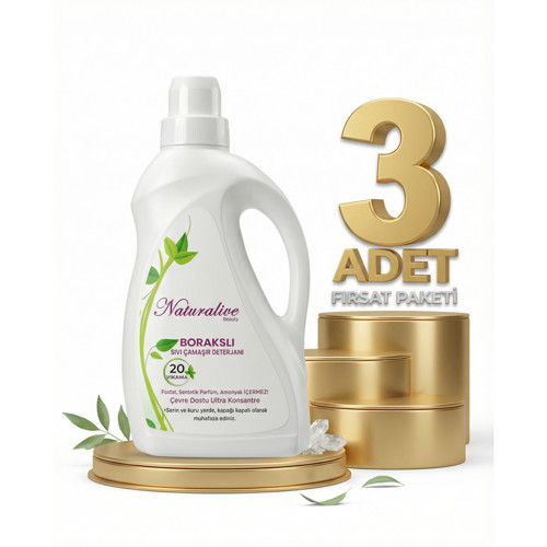 Borakslı Sıvı Çamaşır Detarjanı 3x1000 Ml