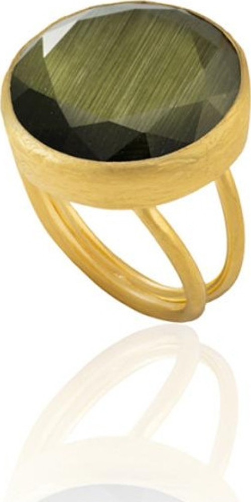 R17 Altın Kaplama Kadın Yüzük-%100 El İşçiliği ile Özel Tasarım