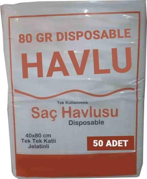 250 Adet Tek Kullanımlık Otel Buklet Saç Baş Seyahat Havlusu 80 Gr 40×80 Petek Dokulu Kullan At