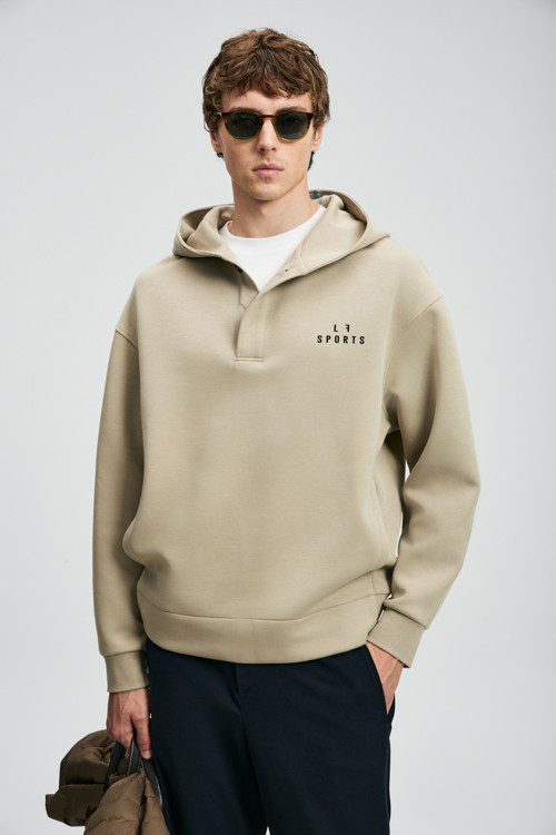 Road Erkek Sweatshirt Açık Bej