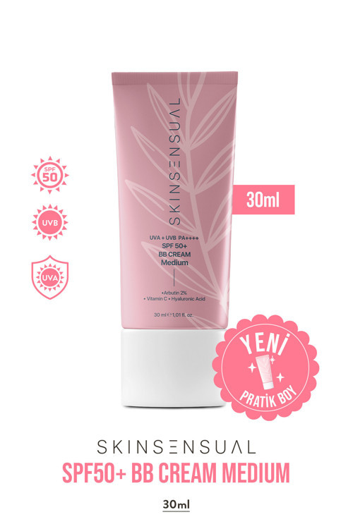 BB Krem Medium 30ml SPF50 PA++++ | Leke Karşıtı, Aydınlık Cilt Görünümü | UVA/UVB Koruma