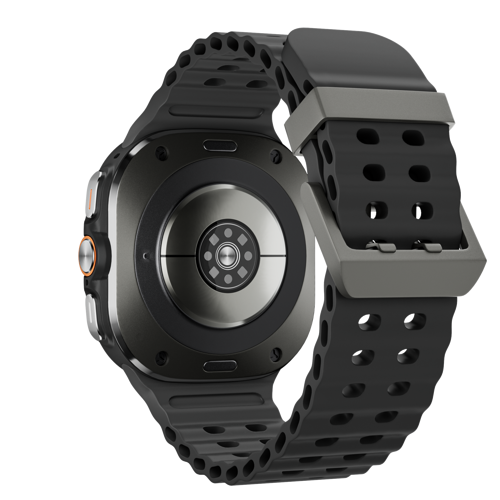 Sk 7 Ultra Amoled 47 mm Çelik + Silikon Kordonlu Akıllı Saat