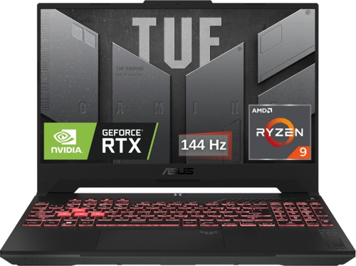 TUF Ryzen 9-8945HS 16 GB 4 TBSSD RTX 4070 15.6" 144Hz FHD Windows 11 Pro FA507UI-LP124 BT55