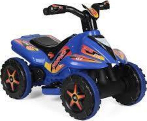 6v Akülü Mini Atv-mavi , 2-3-4 Yaşlara Uygun , Işıklı Ve Müzikli