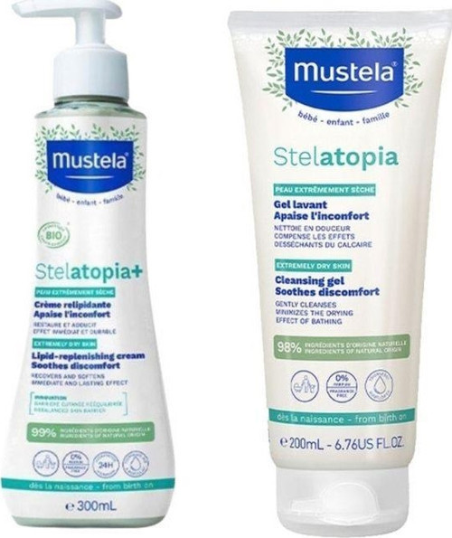 Stelatopia Lipit Yenileyici Krem 300 ML + Mustela Stelatopia Şampuan 200 ML