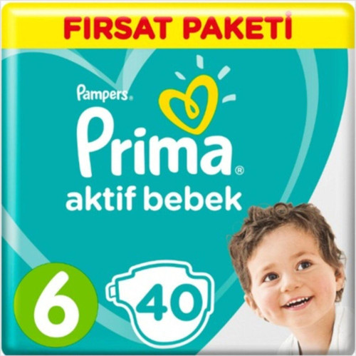 Aktif Bebek 6 Numara 13-18kg 40 adet