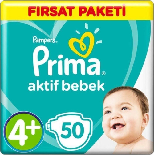 Aktif Bebek Fırsat Paketi Maxiplus 4+ No 50li