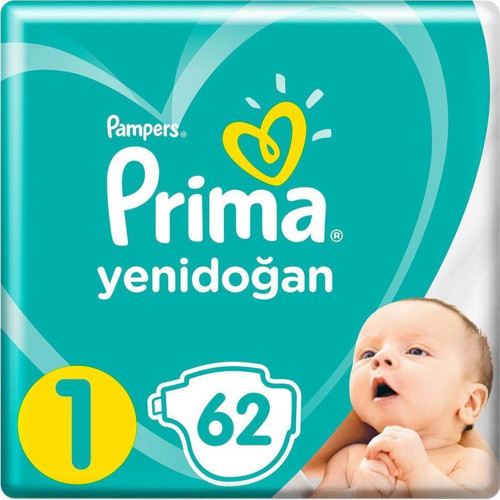 Bebek Bezi 1 Beden Yenidoğan Fırsat Paketi 62 Adet